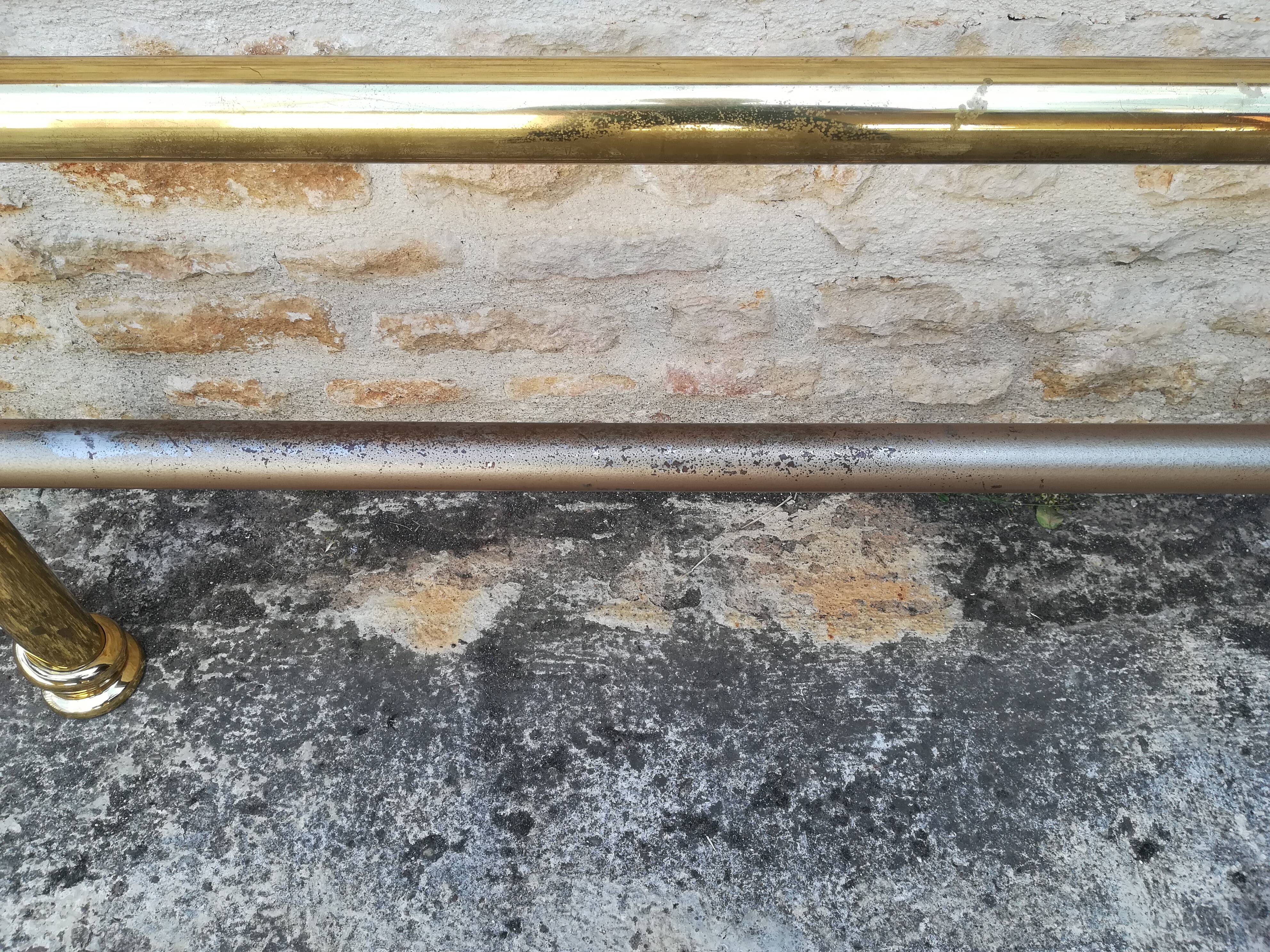 brass bed