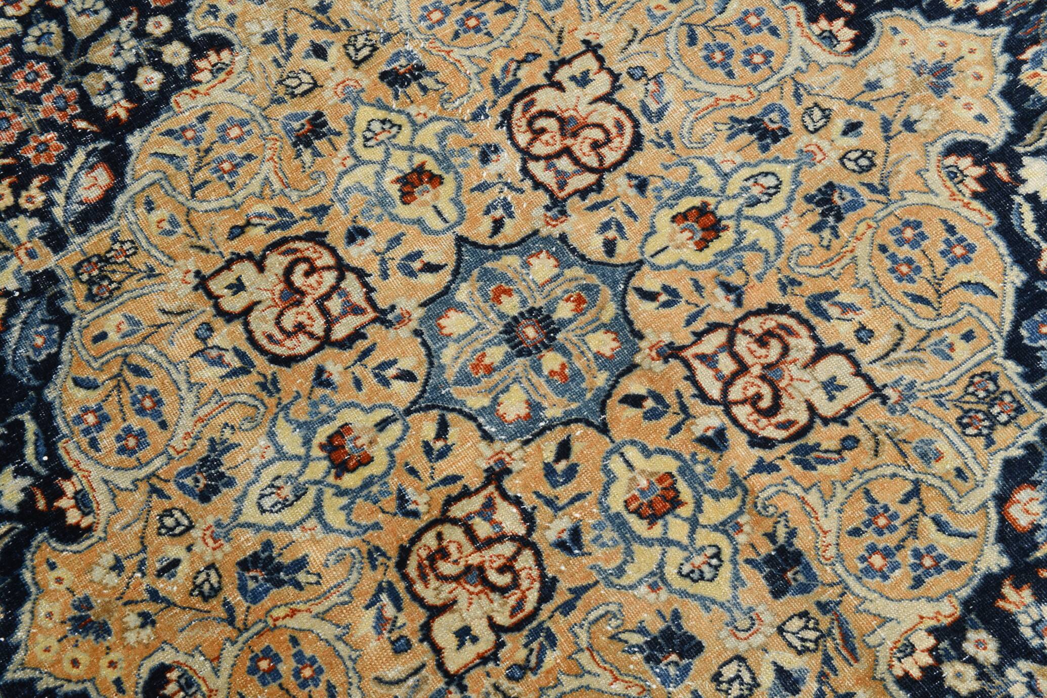 8x10 Oversize Navy Blue Persian Rug, 227x313Cm