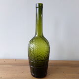 Bouteille ancienne verte fantaisie