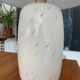 Vintage opalin glass lamp Italian 80s