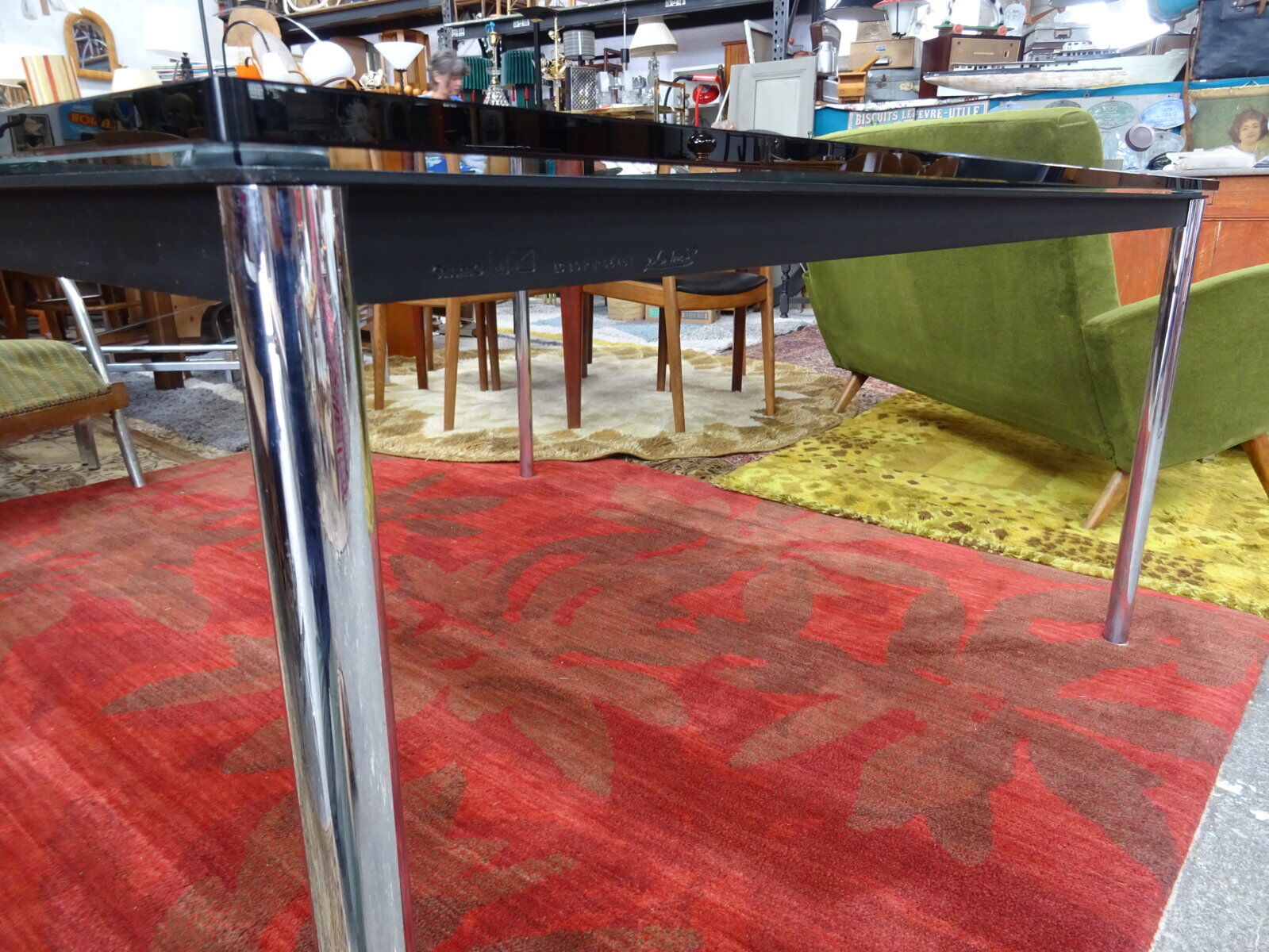 Table haute LC10 Le Corbusier édition Cassina