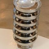 Set of 6 stainless steel cups