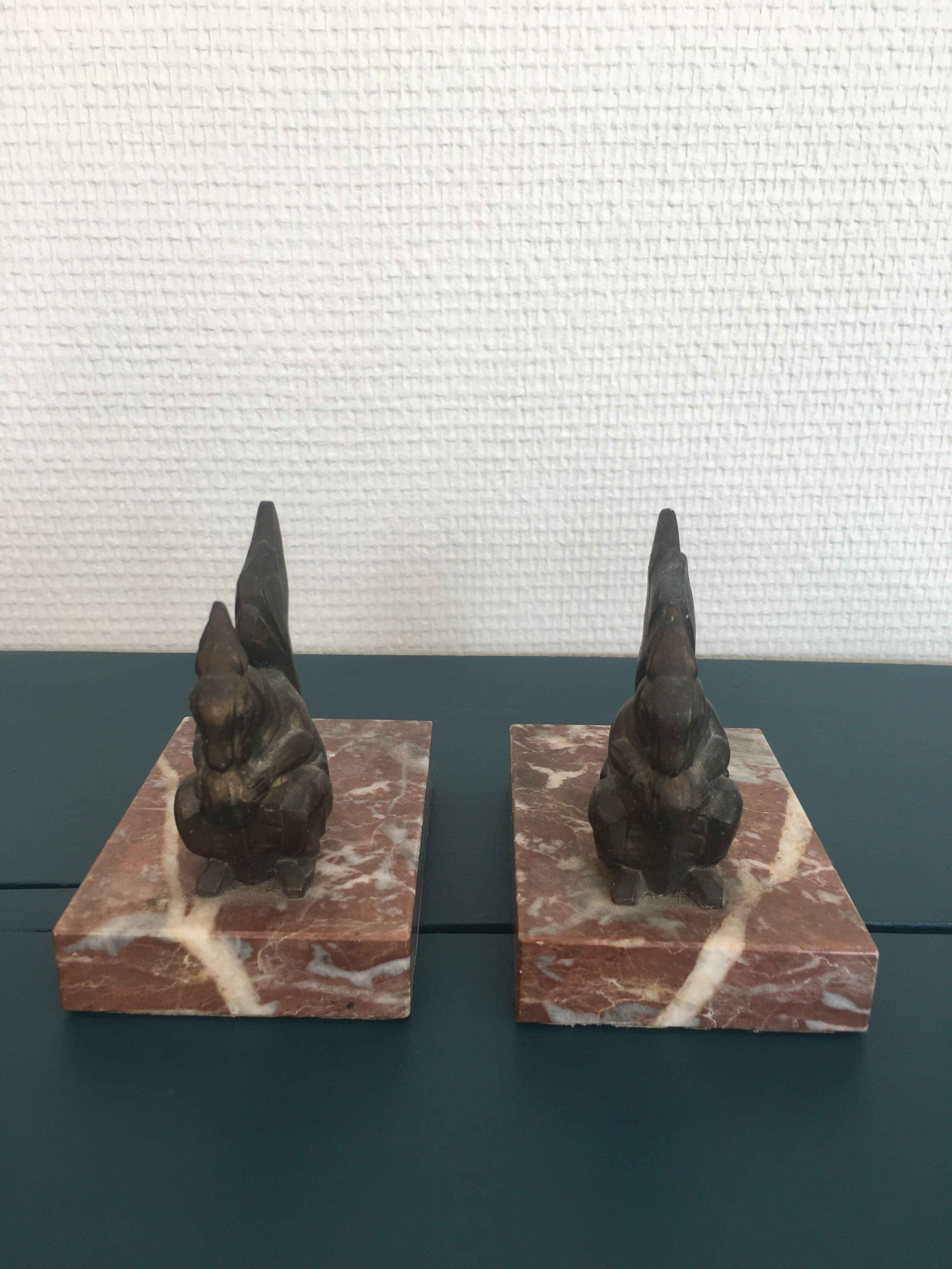 Pair of bookends squirrel