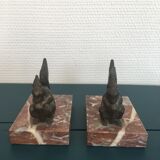 Pair of bookends squirrel