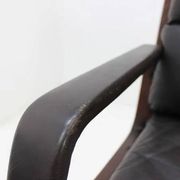 Set of Four Leather Armchairs by Eugen Schmidt, 1970s