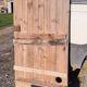 Old wooden barn gate