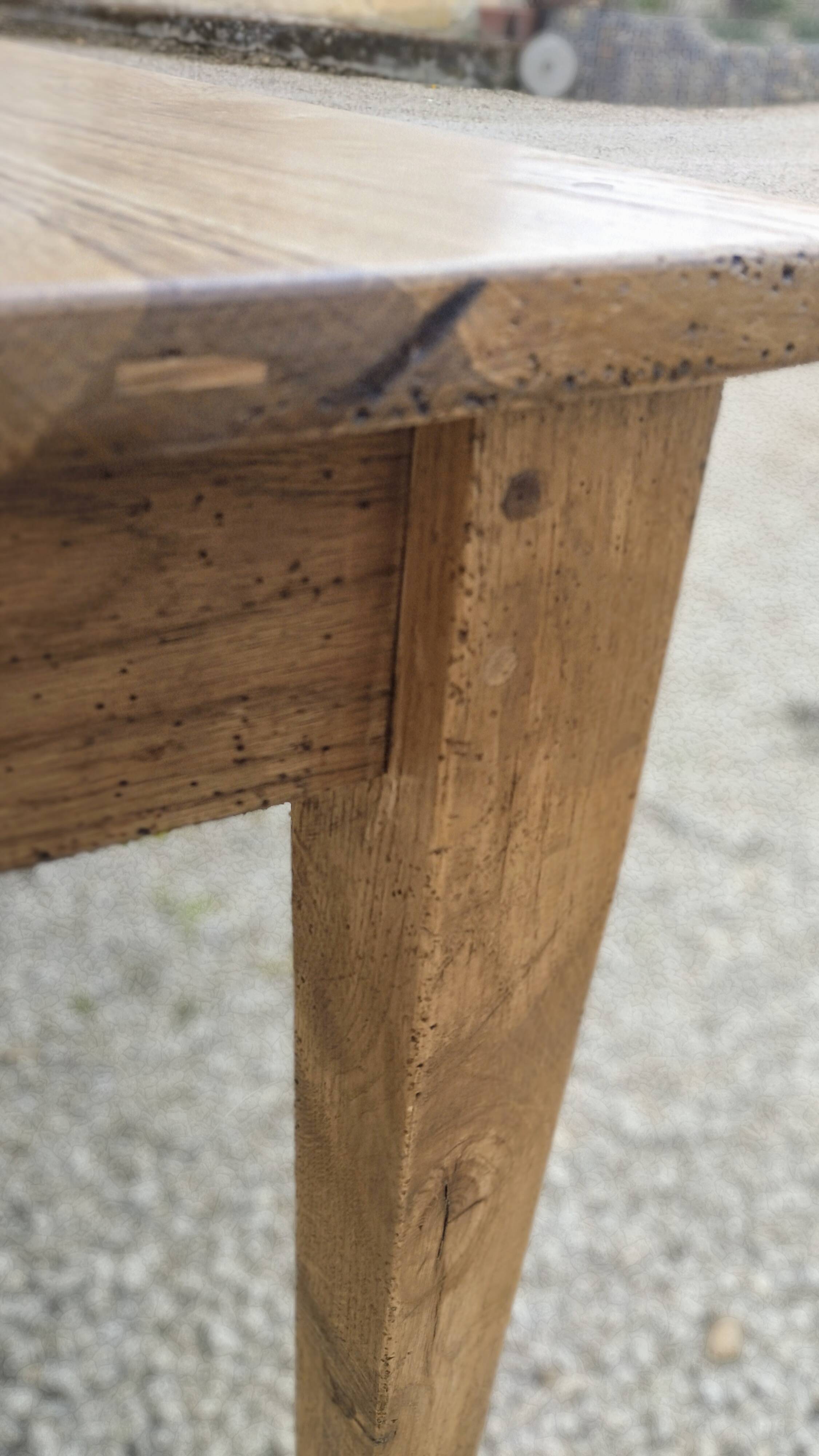 Solid oak farmhouse table 220cm x 75cm