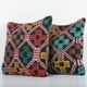 Set of 2 vintage Turkish cushion covers 41x41 cm