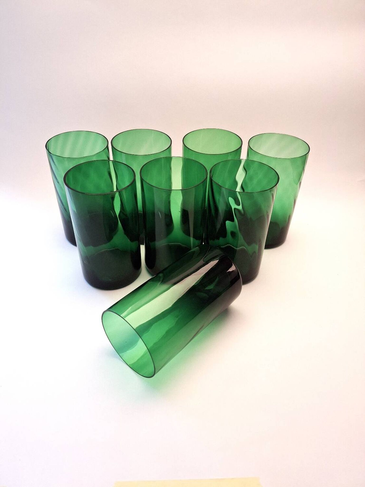 Set of eight Glasses 1970s