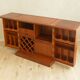 Captain's bar in Scandinavian design, 1960s, teak