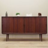 Buffet haut en palissandre, design danois, années 1970, fabricant : Omann Jun