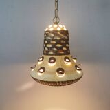 A stunning ceramic hanging lamp with exquisite details. Denmark 1970s
