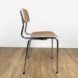Formica chairs beige salmon pattern stripes