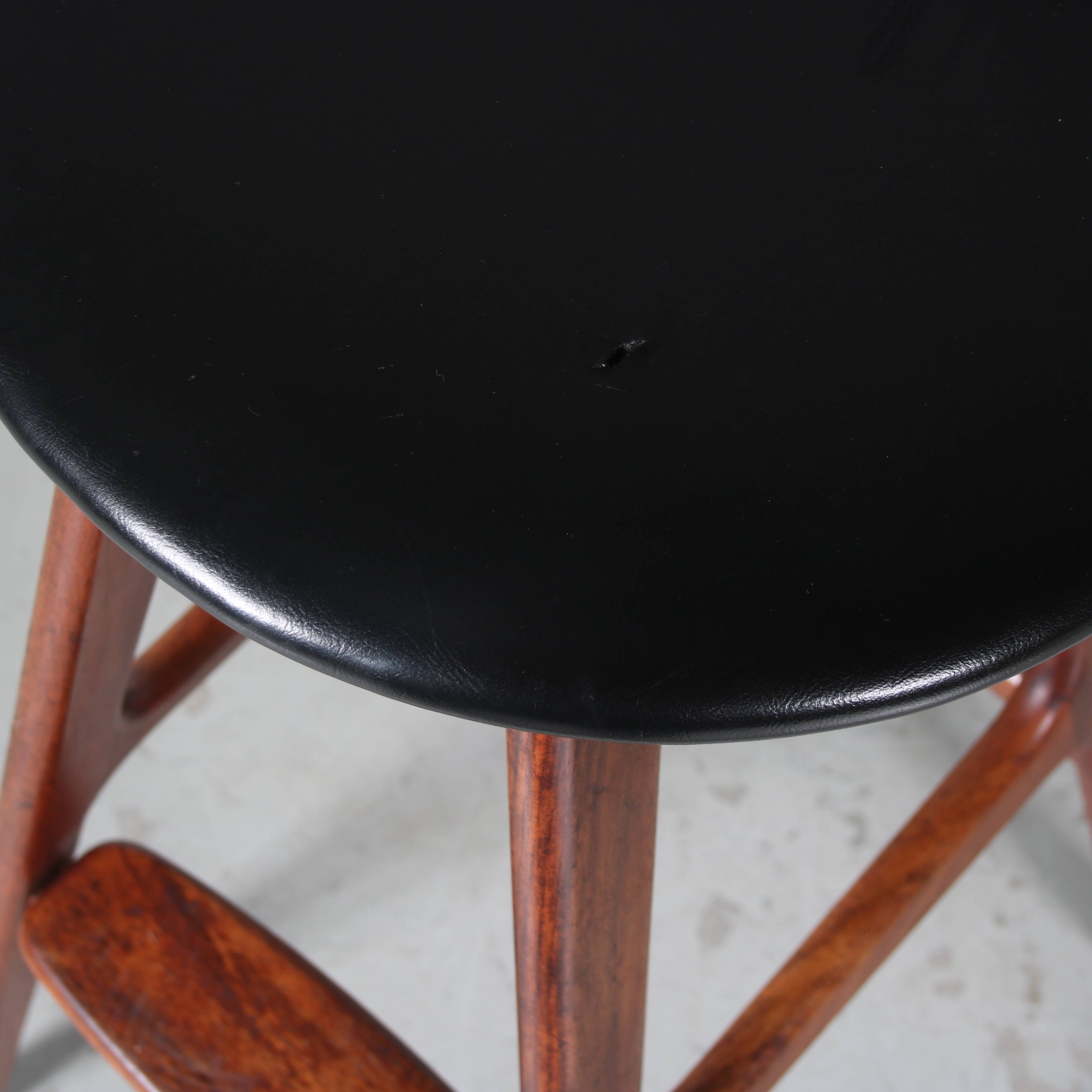 1960s Bar stool by Erik Buch for O.D. Mobler in Denmark