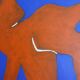 The Orange Man 55x45cm painting on stretched canvas by Bodasca