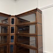 Classic English Globe Wernicke Style Corner Bookcase
