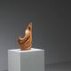 Forme sculpturale en chêne solide