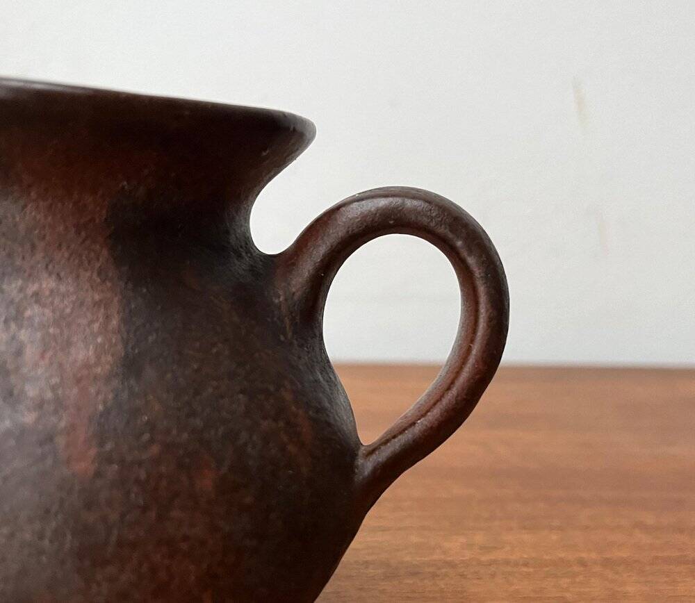 Mid-century minimalist vase pitcher by Hartwig Heyne Hoy Pottery, Germany, 1960s.
