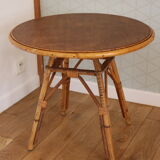 Round rattan coffee table tripod 535mm