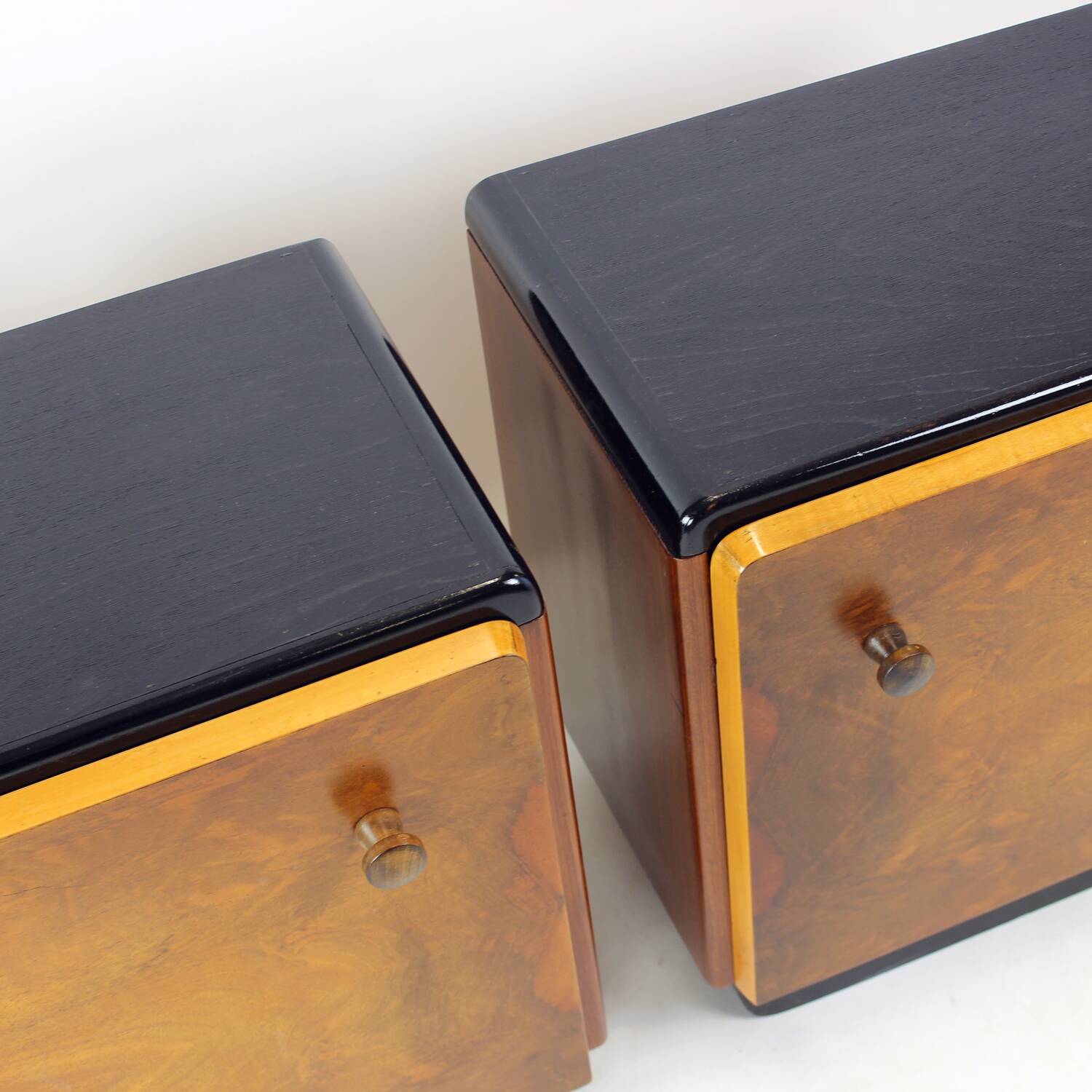 Pair Of Czechoslovak Modernist Bedside Tables, Circa 1935