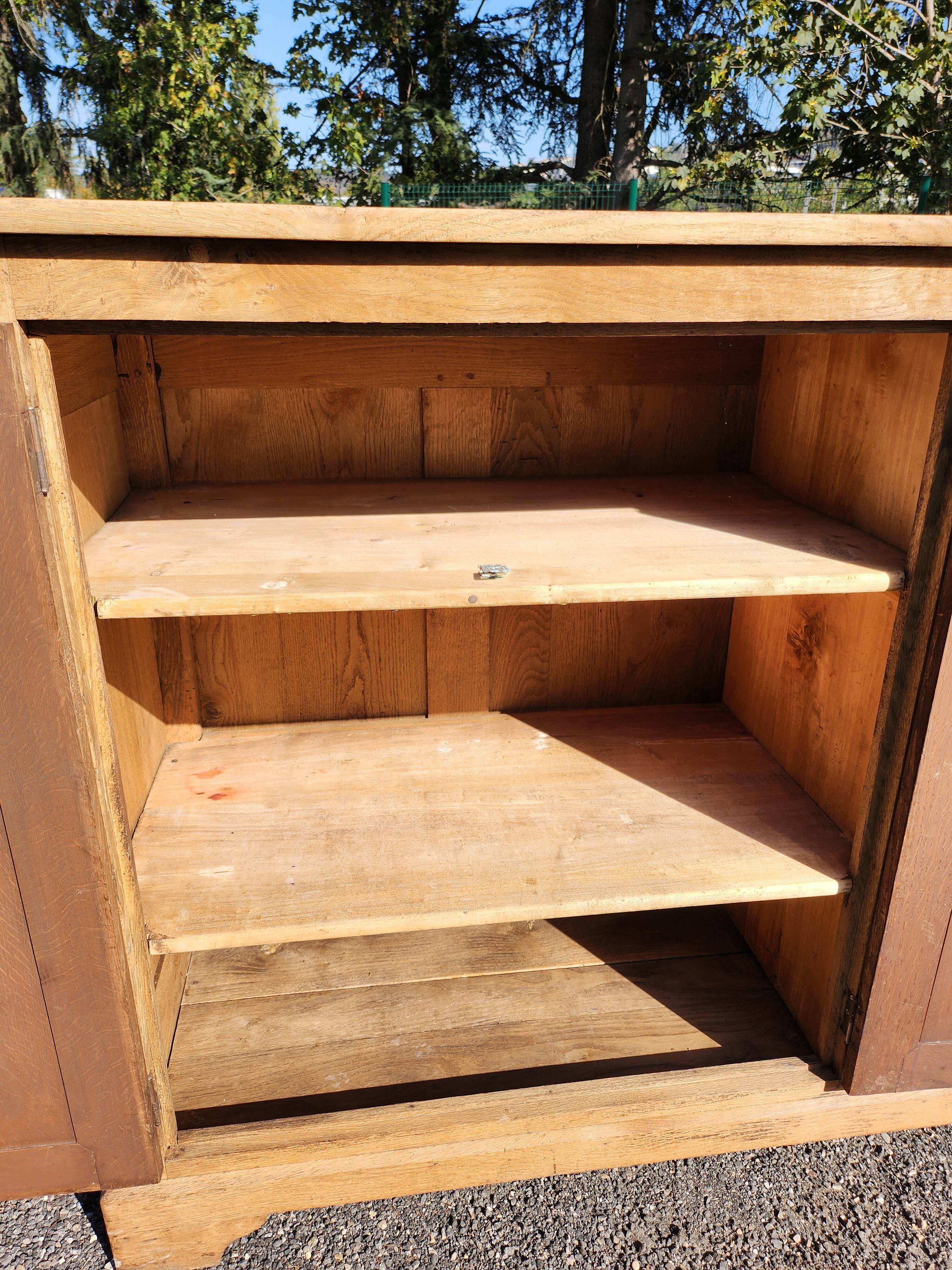 Old oak sideboard natural raw wood trade furniture