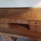 Antique desk with 15 drawers, professional furniture.