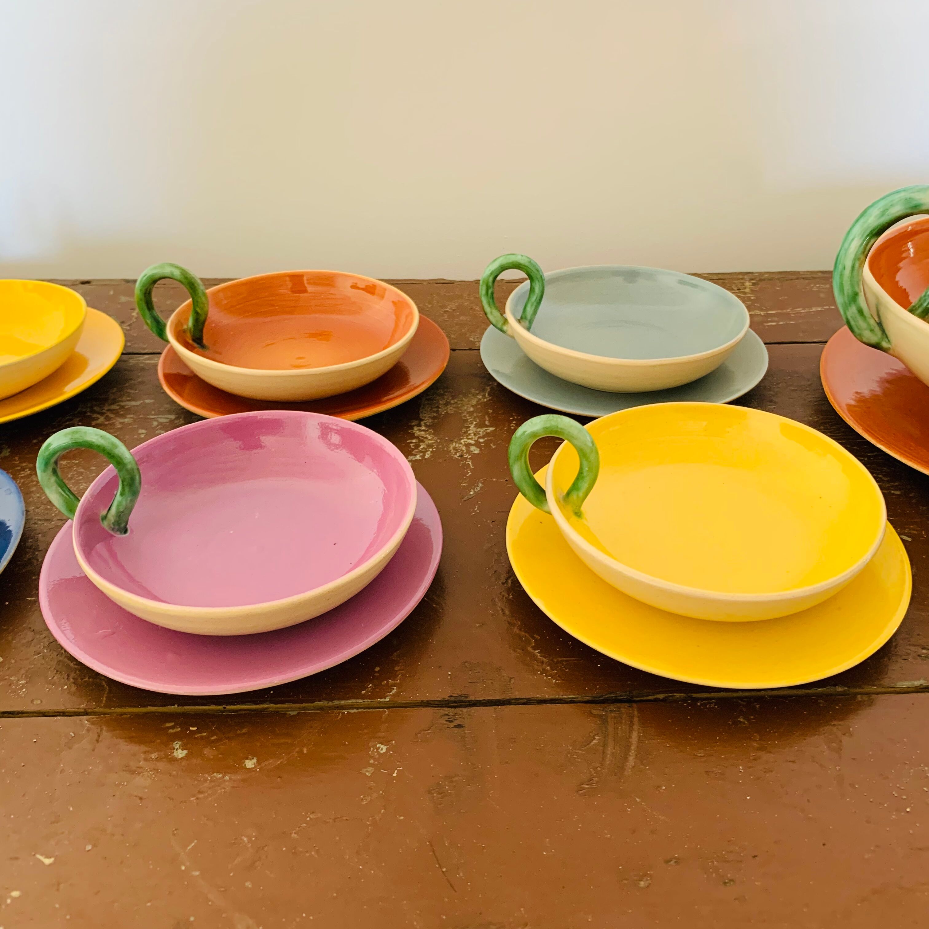 Vintage fruit service by Michel Clément