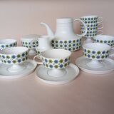 Service 8 cups "Rosette Taïga" Tapio Wirkkala & Ute Schröder for Rosenthal, ca 1970