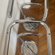 1 lot of 2 paperclip stools K 700 chrome