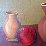 Oil painting on canvas, contemporary still life, countryside decoration