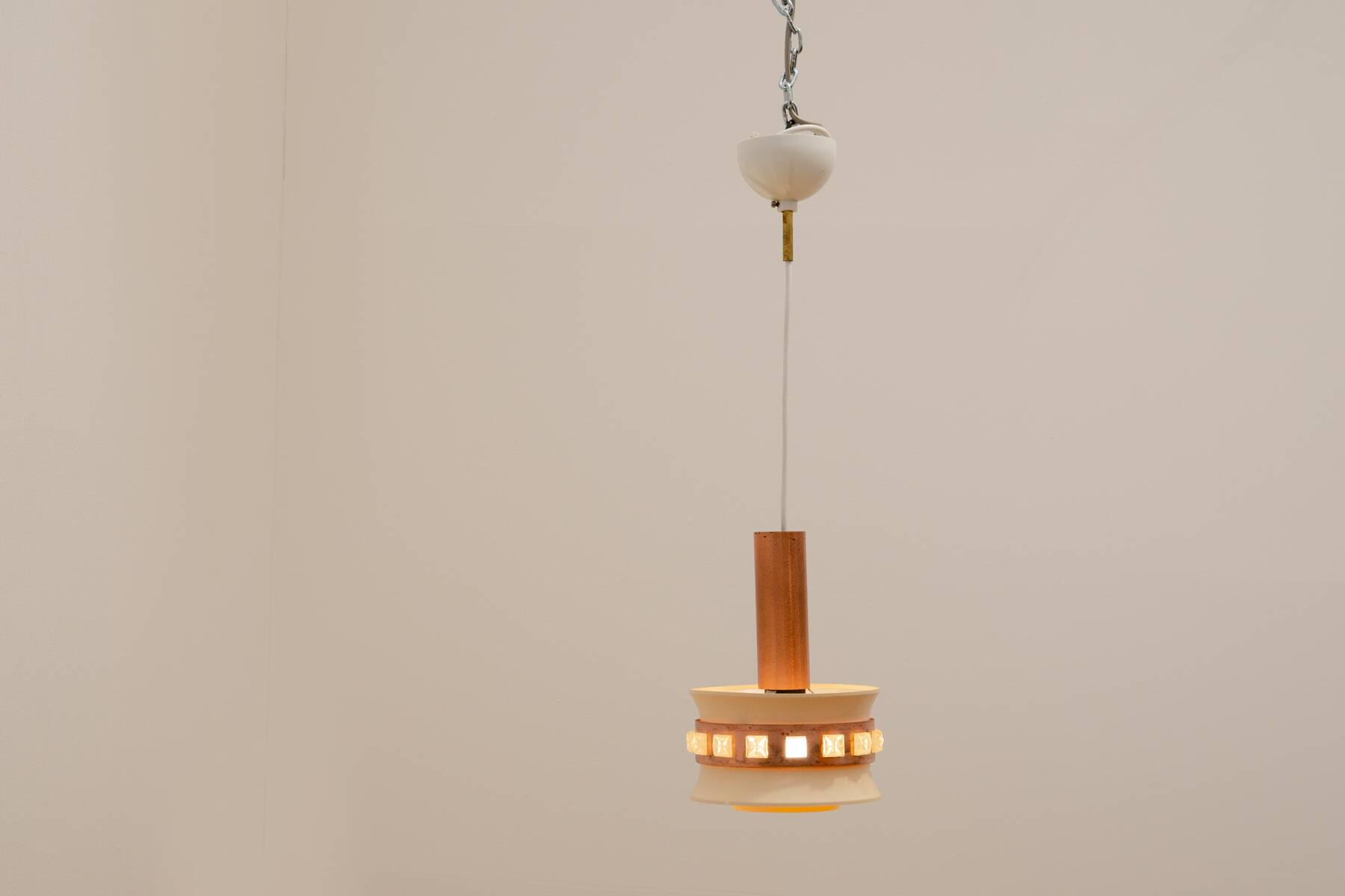Mid century hanging lamp, Czechoslovakia, 1970´s