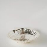 Large silver-plated shell-shaped bowl, 1950.