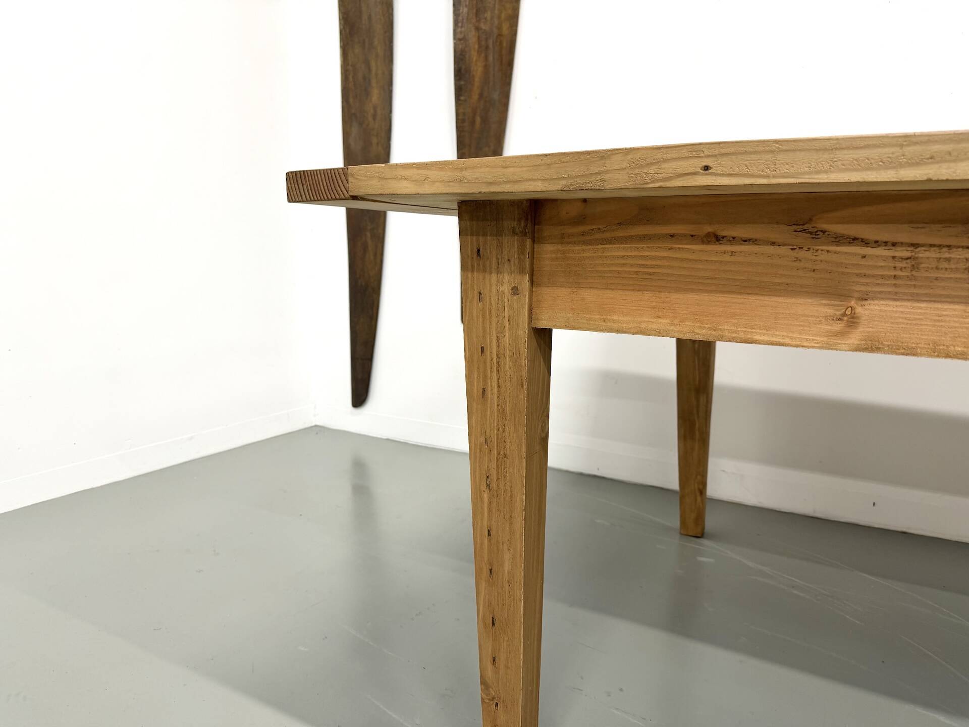 Monumental XXL Pine Farmhouse Table (3.20m) – 1970s