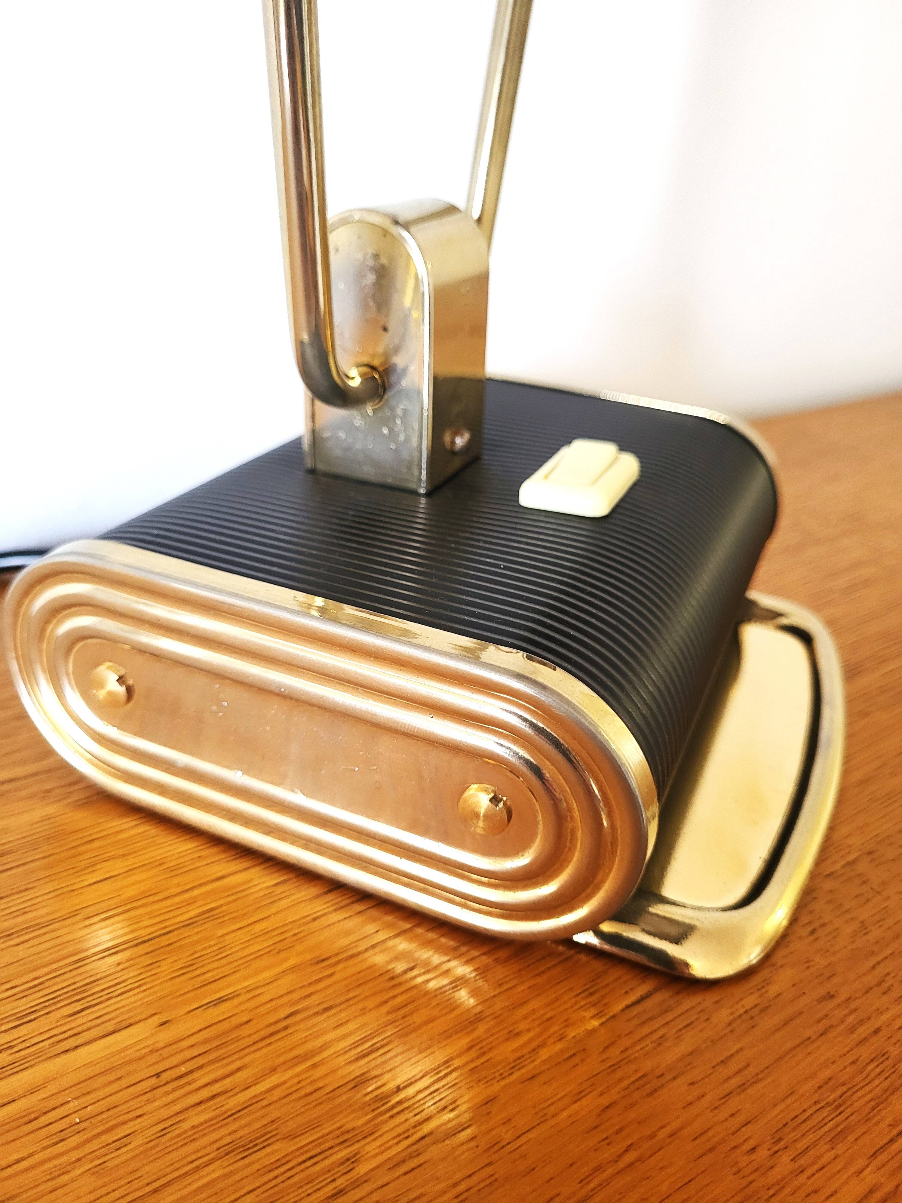 Vintage desk lamp Jumo edition in metal and brass, from the 40s/50s