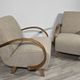 Chaises de salon Art Déco par Jindřich Halabala, années 1950, ensemble de 2