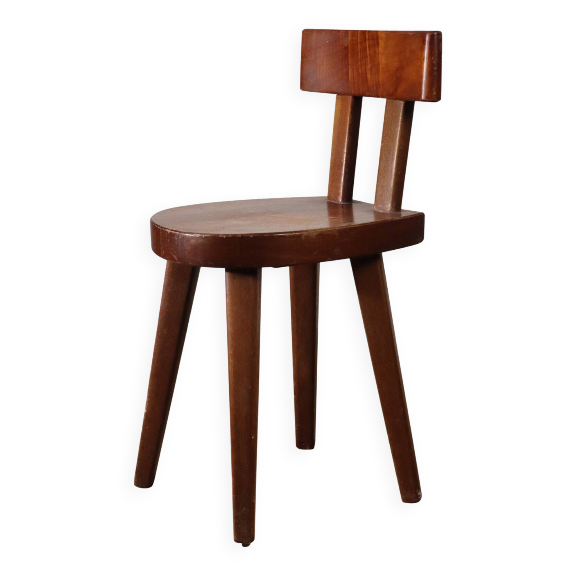 Mahogany chair by Christian Durupt - Méribel - 1960
