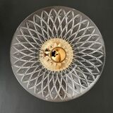 Vintage lampshade in chiseled glass