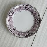 Plate with purple oriental decoration