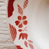 Set 4 pink hollow plates