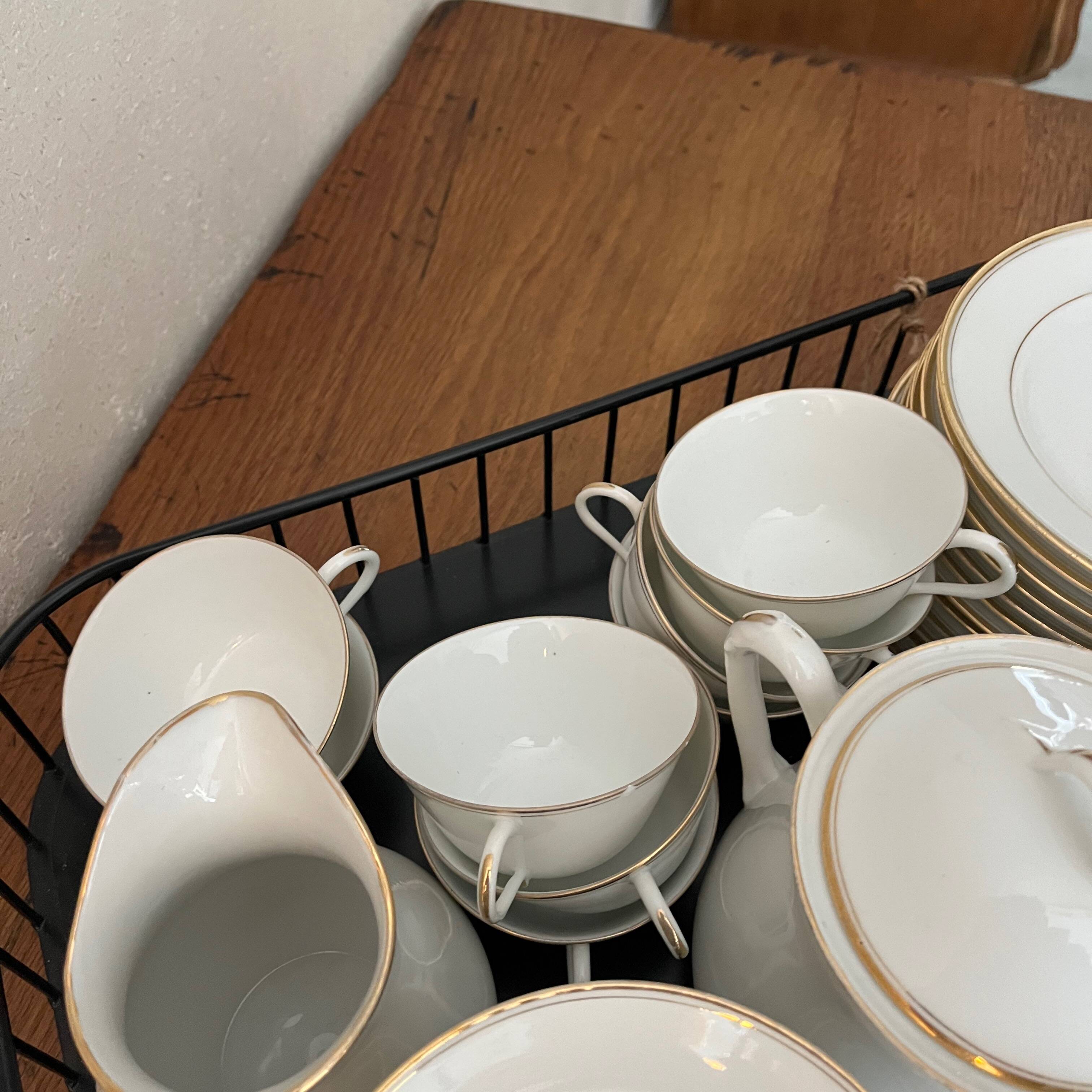 Limoges porcelain coffee service