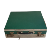 Vintage vinyl storage briefcase