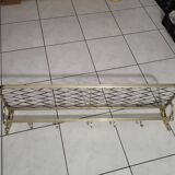 Coat rack in gold aluminum from the 50s and 60s