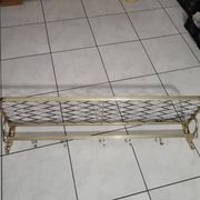 Coat rack in gold aluminum from the 50s and 60s