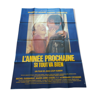 Affiche cinéma originale - l'année prochaine si tout va bien