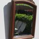 Small mirror 1900s, sober in walnut