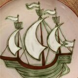 Sant Vicens Plate - Paul Bay - Boat - Glazed Ceramic