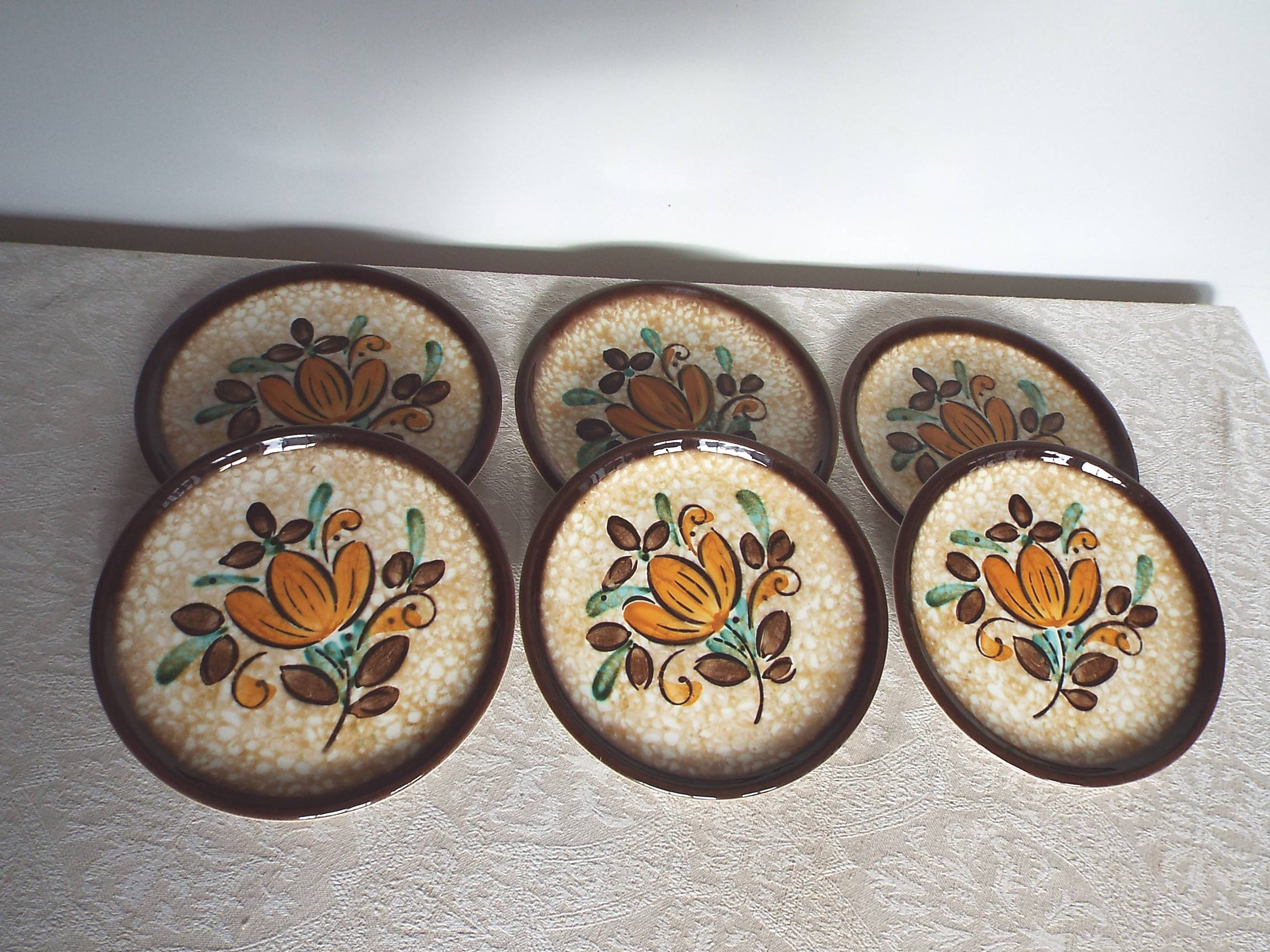 6 Boch Corfu dessert plates
