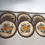 6 Boch Corfu dessert plates