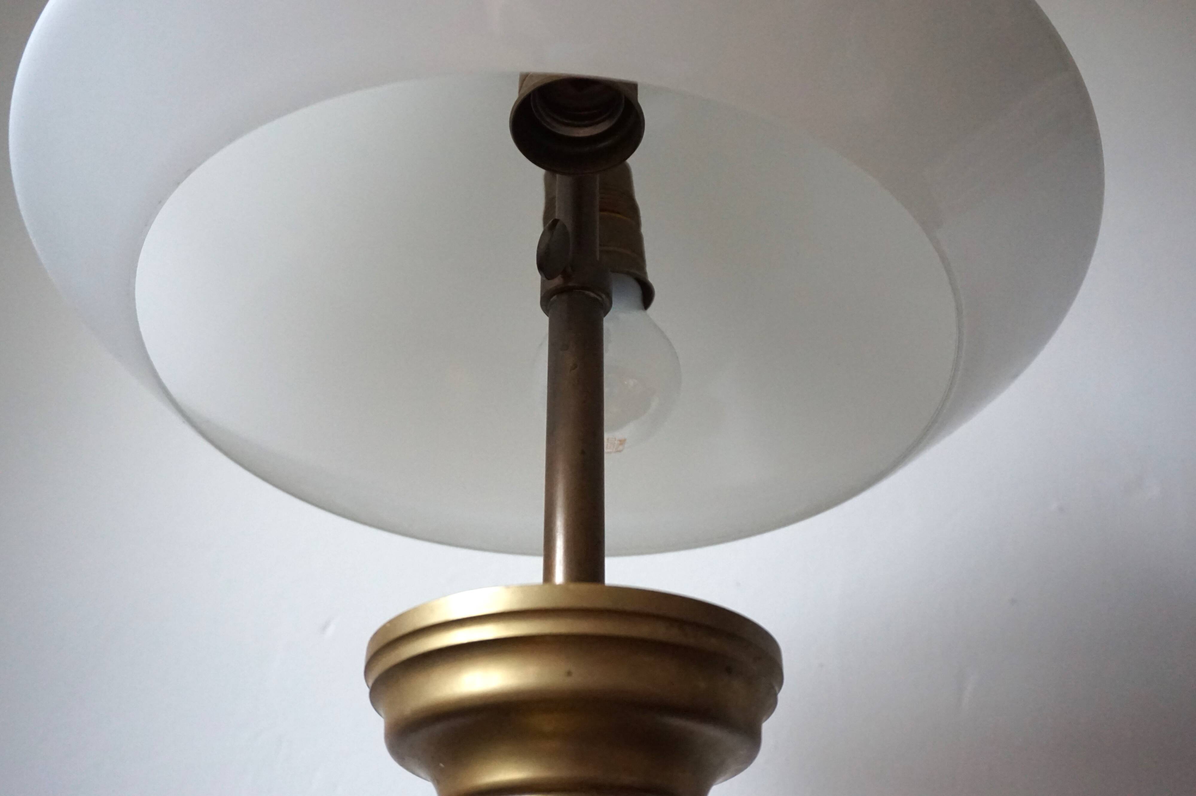 Lampe de Table Empire Art Nouveau en Laiton
