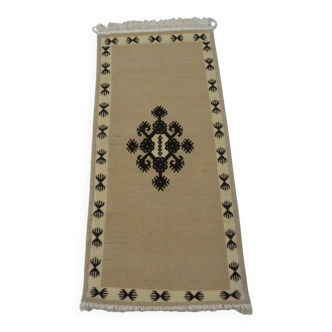 Ecru Berber rug - Traditional rug - Handwoven wool rug